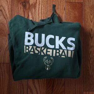 Milwaukee Bucks Hoodie Sz Large